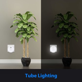 Tecknet LED SENSOR-lamp / 220V versie - Bewegingssensor - Ledlamp - Binnen Lamp - Nachtlamp - Nachtlampje - Werkt op 220V netstroom - Wit